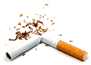 cigarro roto, método láser para dejar de fumar
